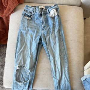 Abercrombie & Fitch Light Blue Boyfriend Jeans